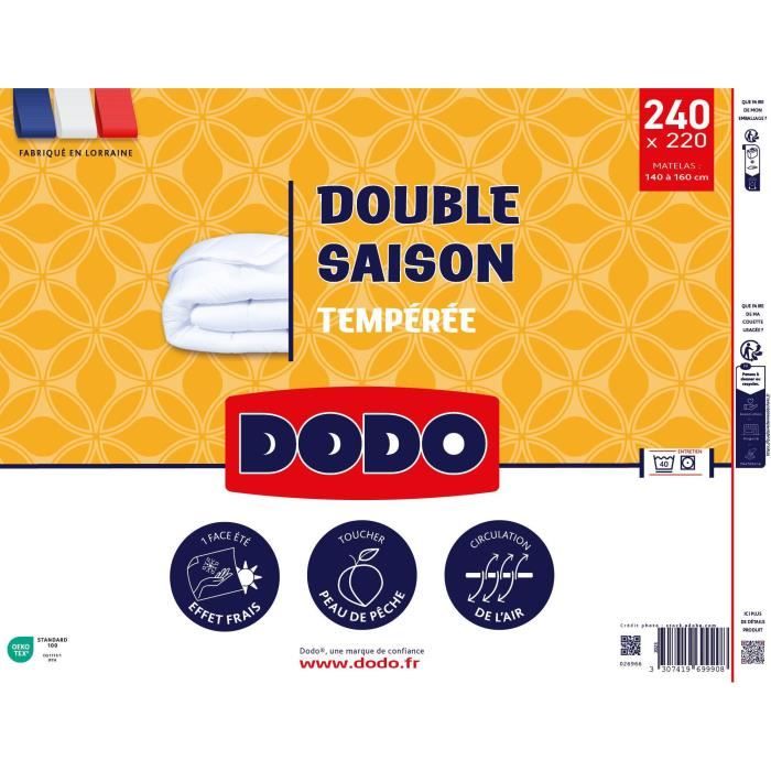 DODO - Double Season Duvet - 220 x 240 cm - 300 g/m² - Volupt'air