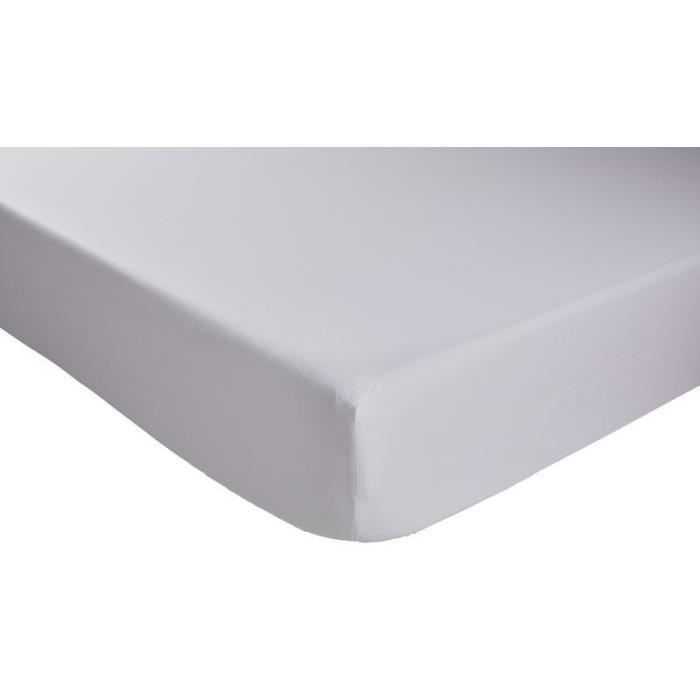 Dodo cover sheet - 90x190 cm - Cotton - 32 cm cut - White - Made in France