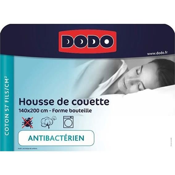 Dodo duvet cover - 140x200 cm - Cotton - Antibacterial - - Made in France