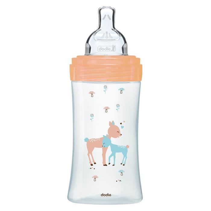 DODIE Bottle Sensation Glass 270ml Beige Biche - 0-6 Months