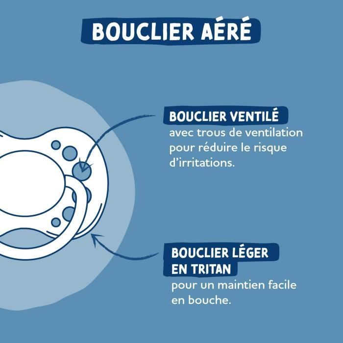 2 Anatomical pacifiers - DODIE - A109 EDL - +18 months - Mathilde Cabanas Blue