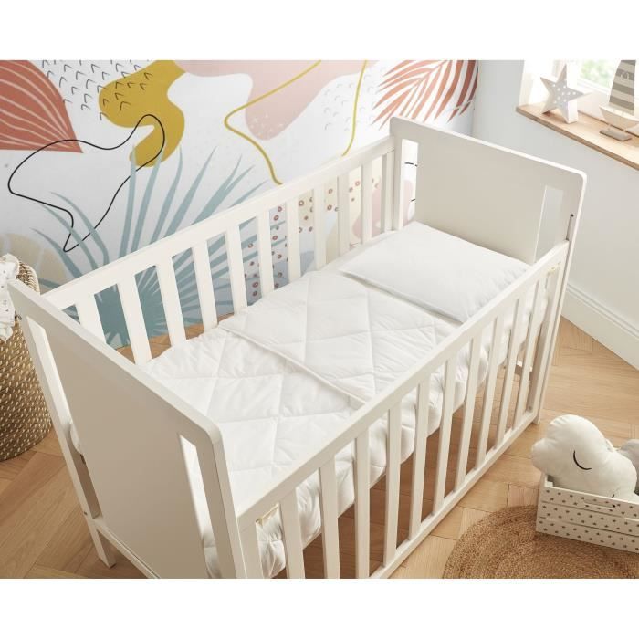 Duvet - 100x140cm - MON P'TIT DODO - Warm - 100% Polyester Hollow siliconized fiber - 1 person - White