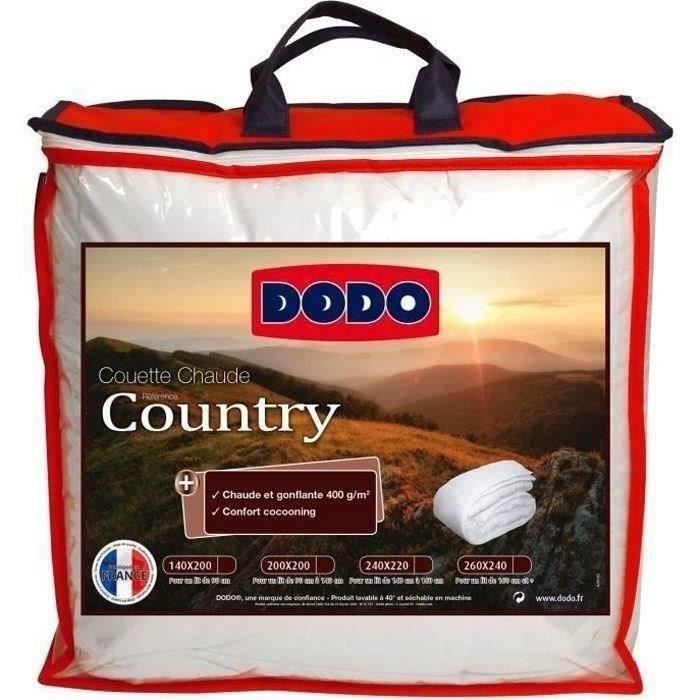 Country hot duvet - 220 x 240 cm - 400gr/m² - White - Dodo