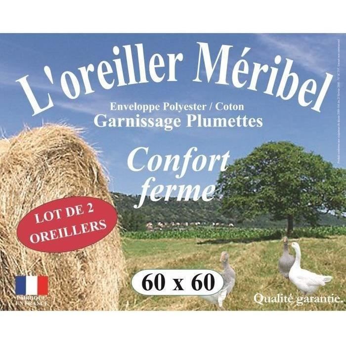 Dodo lot of 2 pillows Meribel Plumettes 60x60cm