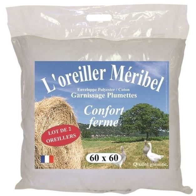 Dodo lot of 2 pillows Meribel Plumettes 60x60cm