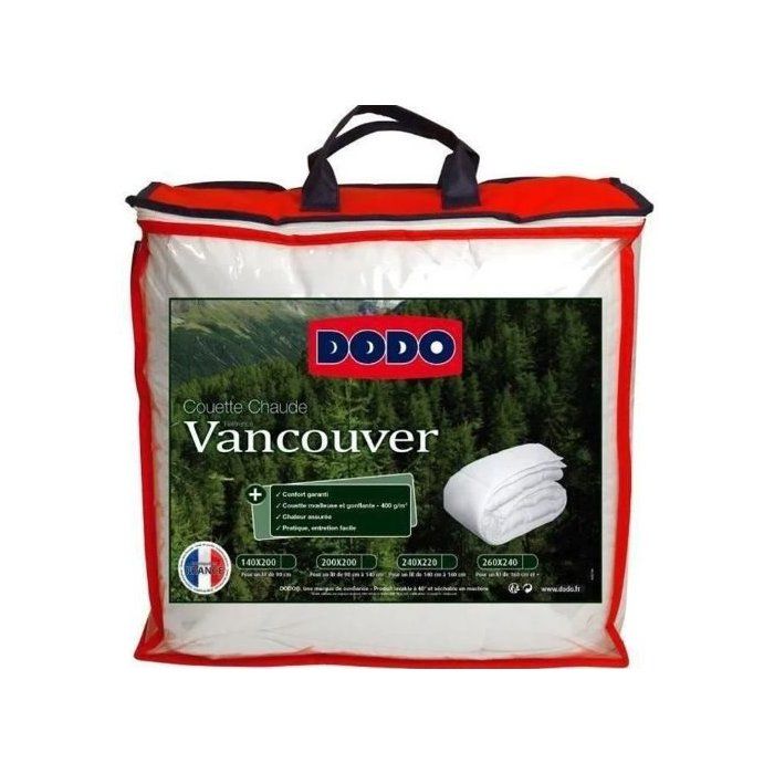 Vancouver hot duvet - 240 x 260 cm - 400gr/m² - White - Dodo