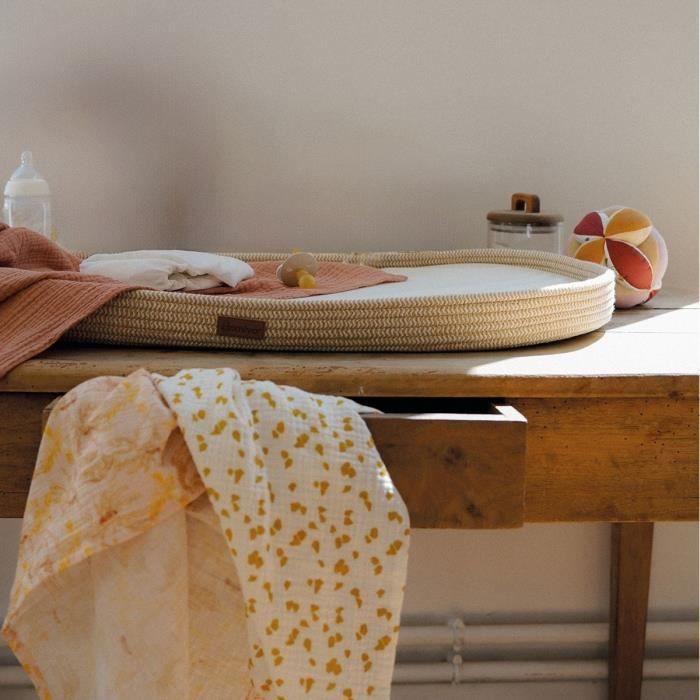 Braided changing mat - DOMIVA - Honey Moon - Braided cotton