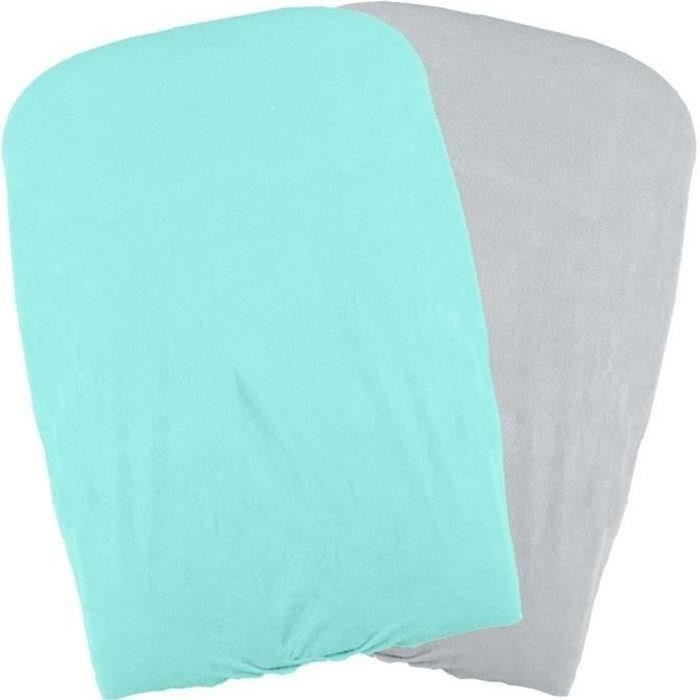 DOMIVA Set of 2 changing mat covers - Aqua / Pearl