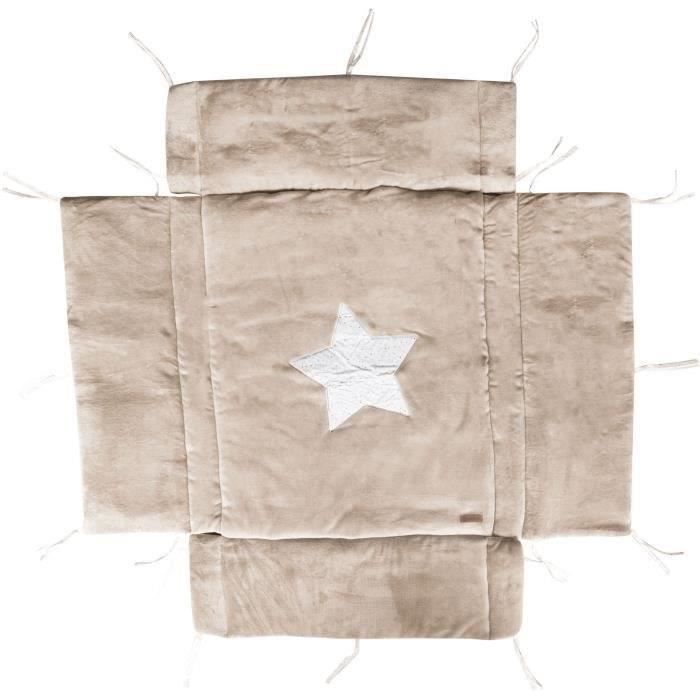 Domiva Playpen mat - 75x95/100x100 cm - Reversible - Pebble