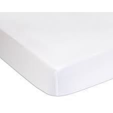 Domiva Set of 2 fitted sheets - 70 x 140 cm - Jersey - White/Nude