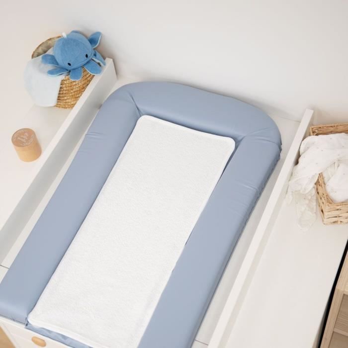 PVC changing mat with 2 removable sponges/comfort 42x70 cm blueberry