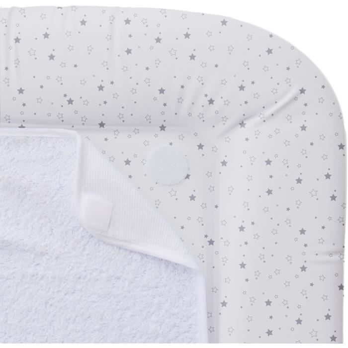 PVC changing mat with 2 removable sponges/comfort 42x70 cm lilac