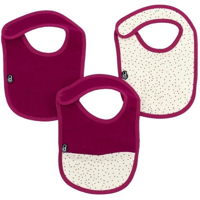 Pack of 3 bibs - DOMIVA - 6-12 months - Cotton gauze - Grenadine