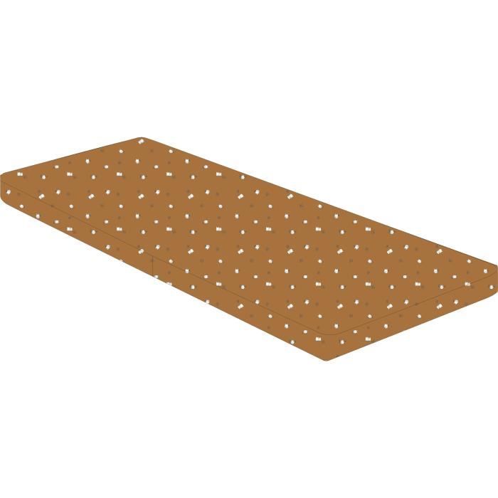 Folding mattress - Fabric - 60x120 cm - Thickness 5cm - 2 flaps - BOUBOU - DOMIVA