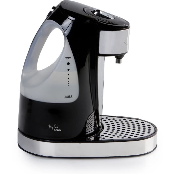 DOMO DO482WK Hot water fountain - 1.5L - 3000W - Black / Stainless steel