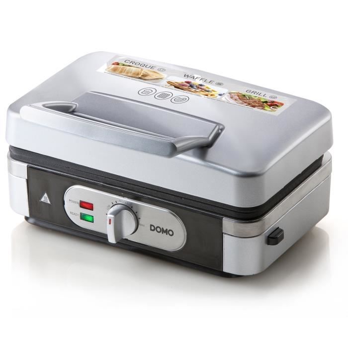 DOMO DO9136C Multifunction waffle maker - Stainless steel