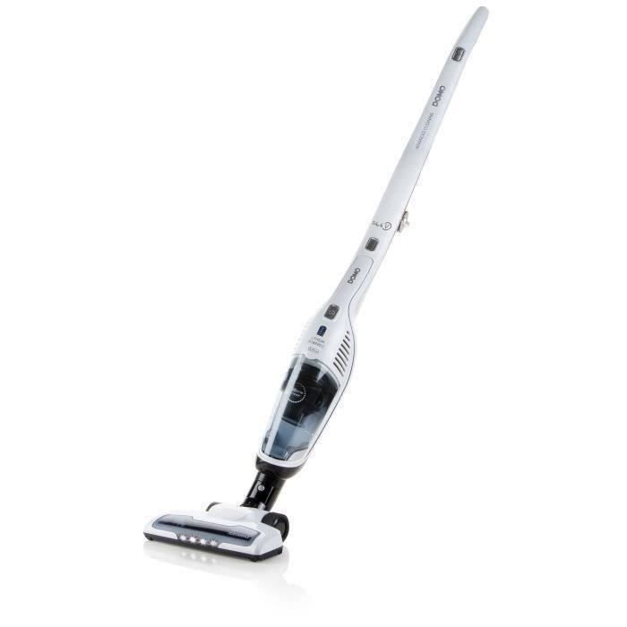 DOMO DO217SV - Handy broom vacuum cleaner 2 -in -1 - 2 speeds - Cyclonic system - Autonomy 40min - Pousing tank 0.5L