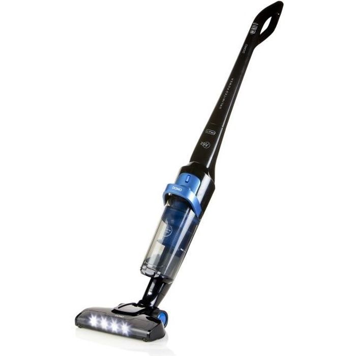 DOMO Cordless vacuum cleaner DO221SV - Cyclonic system - Li-Ion battery 29 V - Autonomy 50 min - Black