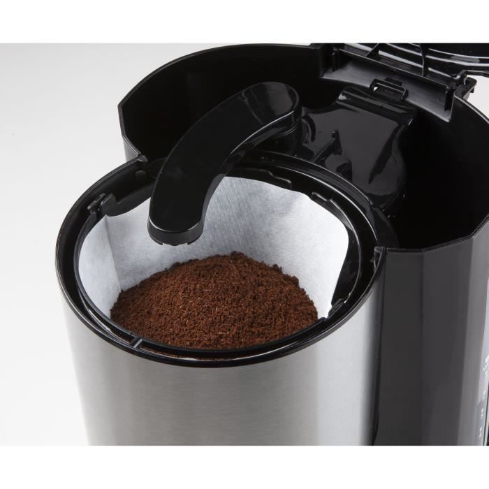 Filter coffee maker - DOMO - DO709K - 1000 W - 1 L - 8 cups - LCD screen - 24 h timer - Stainless steel