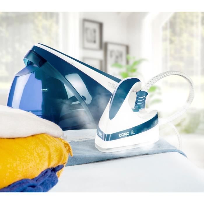 Domo do1022S iron with steam generator - 160g/min - 7.5bar - 450g steam jet - 1.8L water tank - ceramic sole