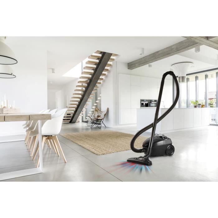 Domo do1033S - Compact vacuum cleaner with 450W bag - HEPA10 filter. Radius of action 7m. 1.5L bagcacity.