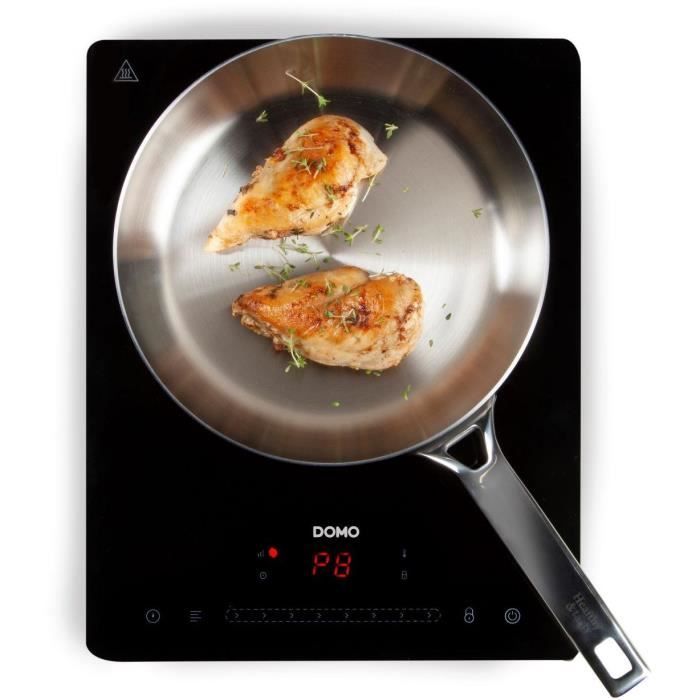 Domo do332IP - Induction plate 1 fire - 2000W - TouchScreen - Digital timer 3h - 8 Power levels - 20cm