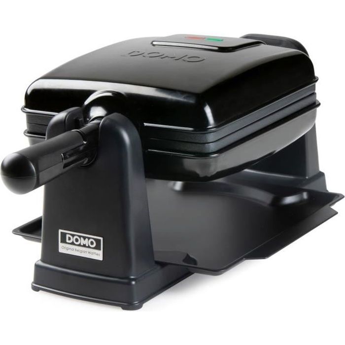 Domo rotary waffle iron - DO9224W - Rotary at 180 ° - Anti -adhesive revealing - Cool -Touch handle - 2 people