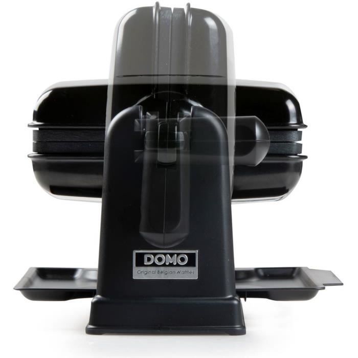 Domo rotary waffle iron - DO9224W - Rotary at 180 ° - Anti -adhesive revealing - Cool -Touch handle - 2 people