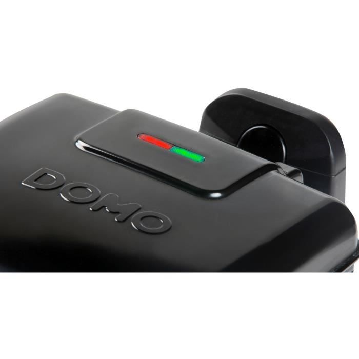 Domo rotary waffle iron - DO9224W - Rotary at 180 ° - Anti -adhesive revealing - Cool -Touch handle - 2 people