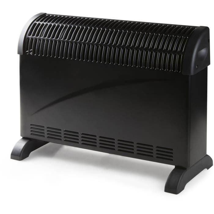 Turbo heating convector - 2000 W - DOMO - DO7350CH - 52.5 x 38.8 x 19.5 cm - Black