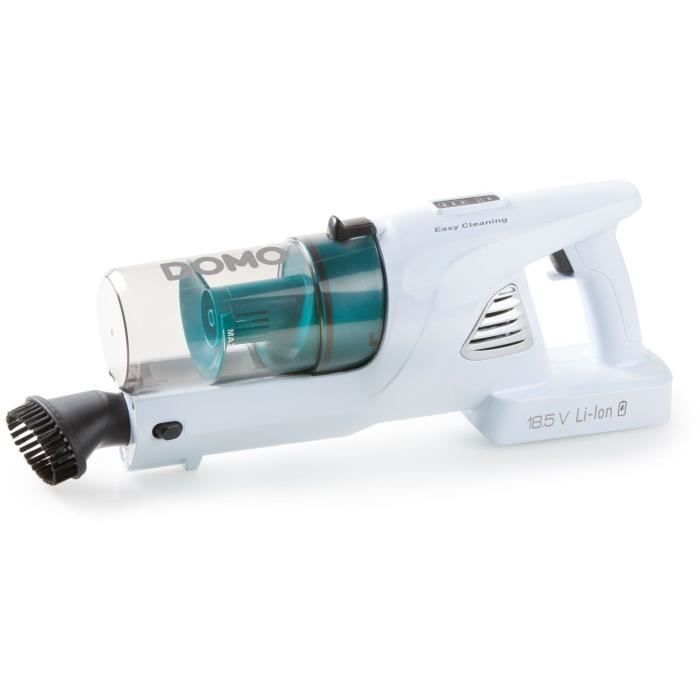 Domo do233SV - Wireless broom vacuum cleaner 2 -in -1 - 2 speeds - Cyclonic system - Autonomy 20min - Push tank 0.6l
