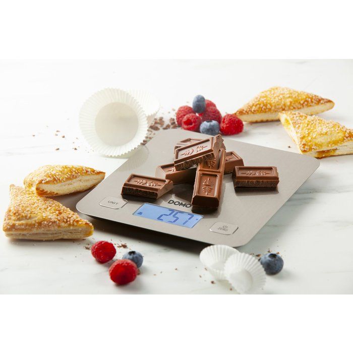 DOMO DO9239W - Electronic culinary scale - Tare - Auto stop - Up to 1 gram - Stainless steel weighing pan