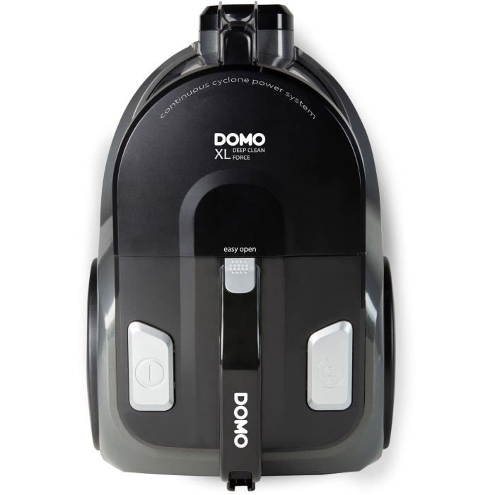 Domo do7295S - Bag without bag without bag - Cyclonic system - New Deep Clean brush - Pousing tank 2.5L