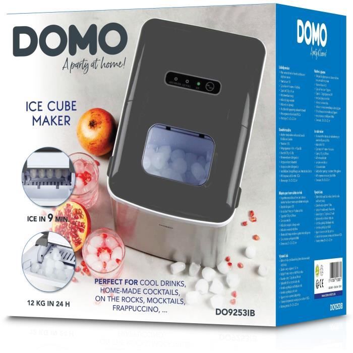 Ice maker - DOMO - DO9253IB - 1.8 liters - 120 W - Ice cubes in 9 min