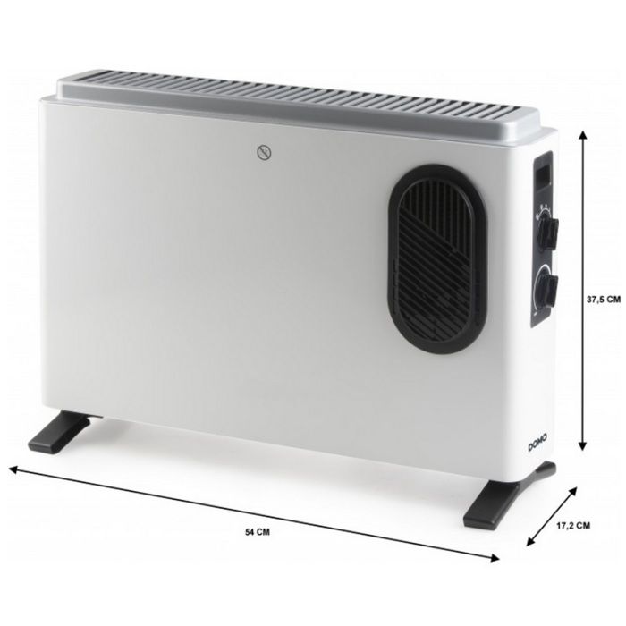 Heating convector - DOMO - DO7351CH - 2000 W - White - 54 x 37.5 x 17.2 cm