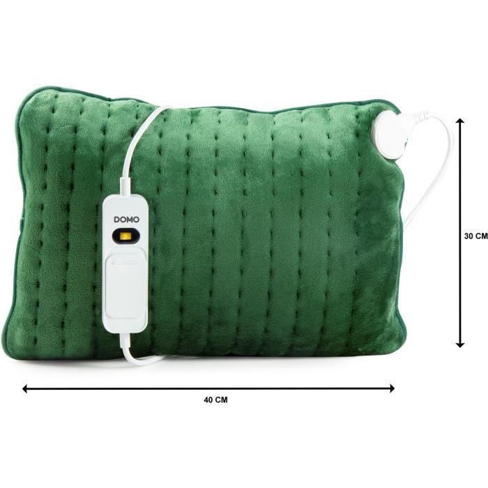 DOMO DO638K heating pad - Super soft - Rapid heating - 3 temperature levels - Automatic shut-off - Removable electric cable