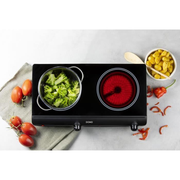 Hob - DOMO - 2 burners - 50.2 x 29.4 x 6.7 cm - DO339KP