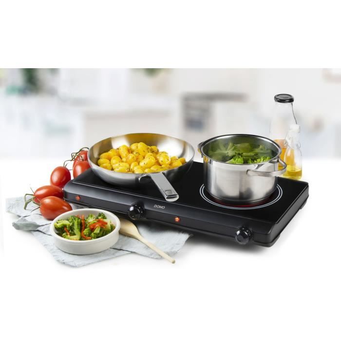 Hob - DOMO - 2 burners - 50.2 x 29.4 x 6.7 cm - DO339KP