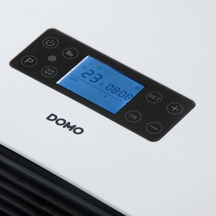 Bathroom Heater - Ceramic - 2100 W - DOMO - Smart Ceramic Heater - Wall-Mounted - White