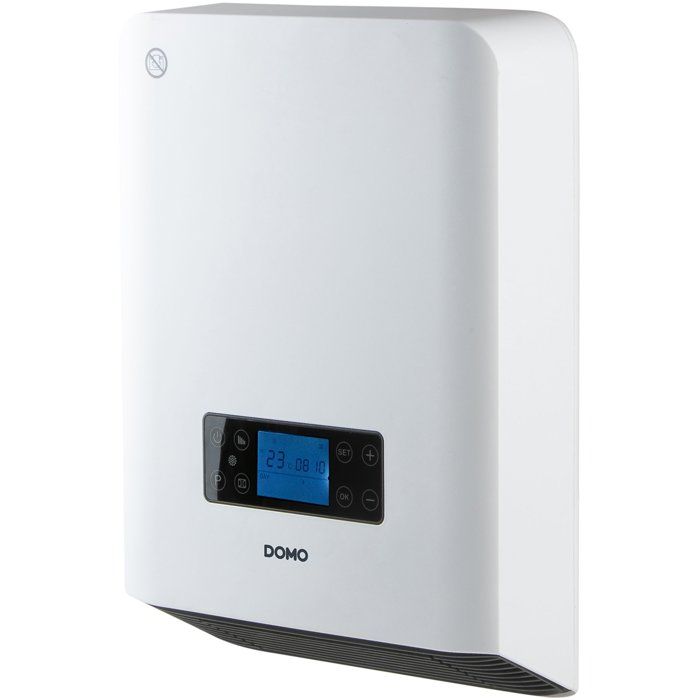 Bathroom Heater - Ceramic - 2100 W - DOMO - Smart Ceramic Heater - Wall-Mounted - White