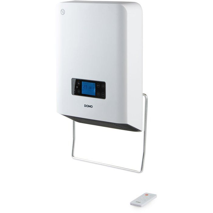 Bathroom Heater - Ceramic - 2100 W - DOMO - Smart Ceramic Heater - Wall-Mounted - White
