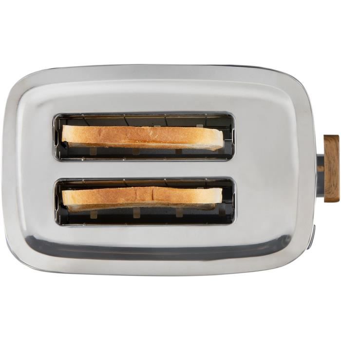 Electric toaster - DOMO - DO965T - 1000 W - 2 slots - Black