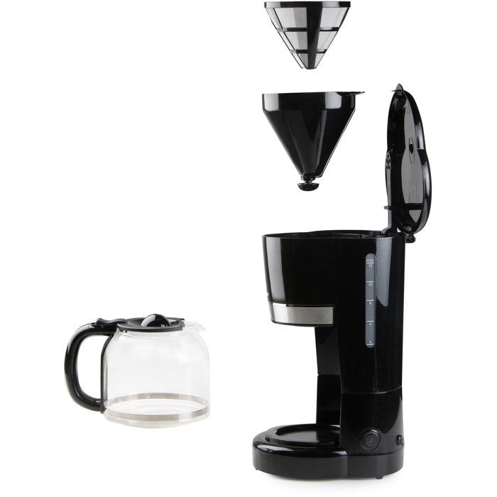 Cafetiere filtre - DOMO - DO1141K - 900 W - 12 tasses - 1,5 L - Noir