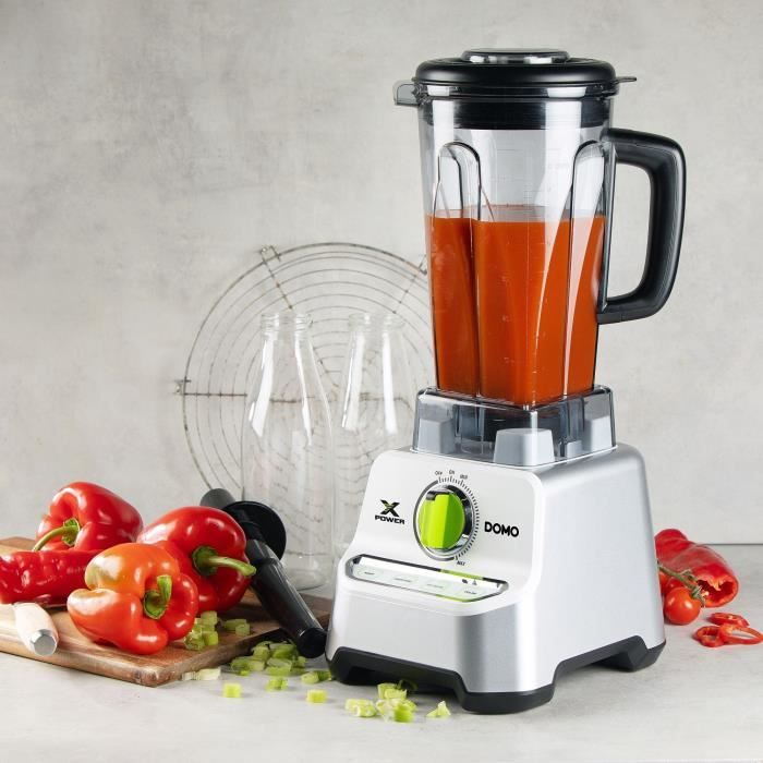 Blender XPOWER - DOMO - DO747BL - 1500 W - 2 L - Gray