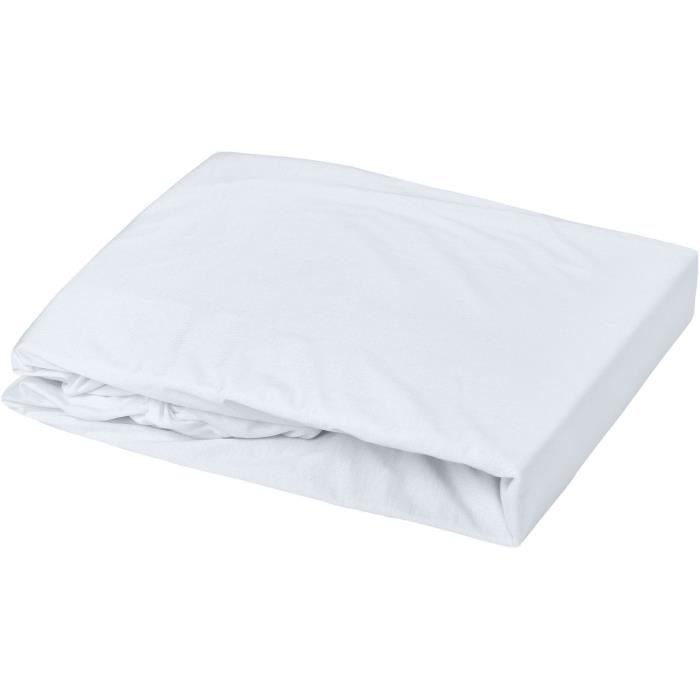 DOMIVA Fitted sheet Light jersey - 130 g / m² - 70 x 140 cm - Blue