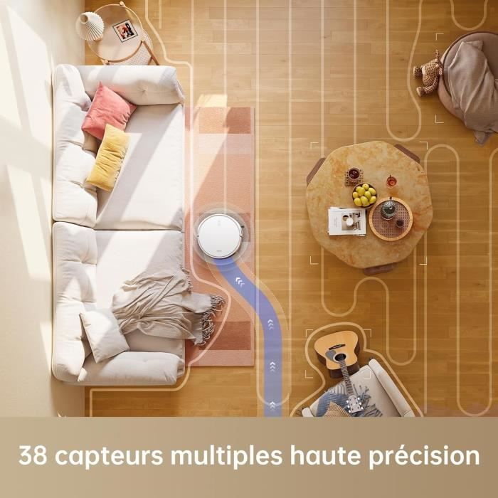 DREAME Mova M1 - 2 in 1 Robot Vacuum Cleaner - 4500Pa - Intelligent Navigation by SoF LiDAR - Multi-surface brush