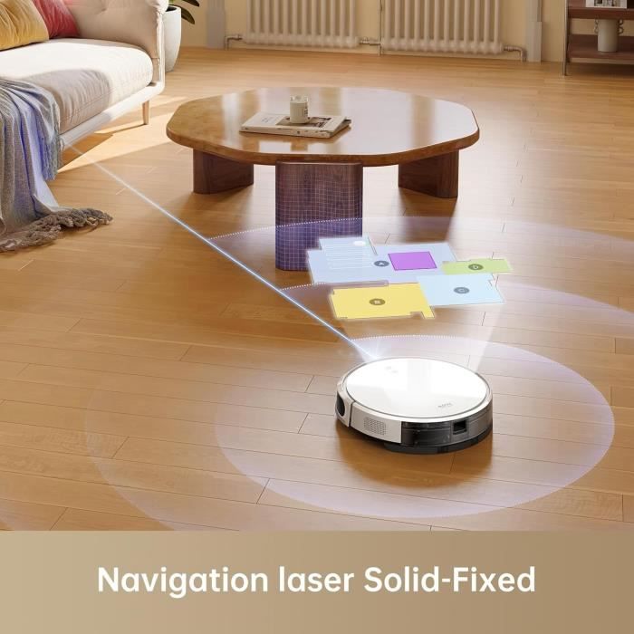 DREAME Mova M1 - 2 in 1 Robot Vacuum Cleaner - 4500Pa - Intelligent Navigation by SoF LiDAR - Multi-surface brush