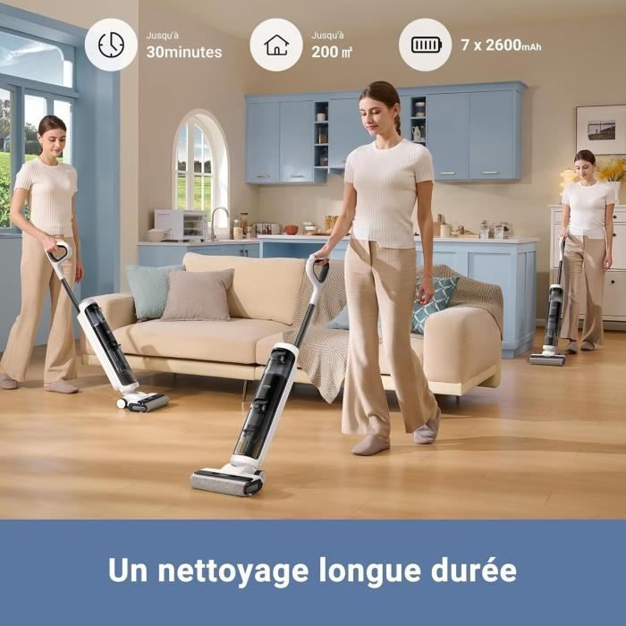 Mop Vacuum Cleaner - DREAME MOVA K20 - 200 W - 30 min - Water and dust - White
