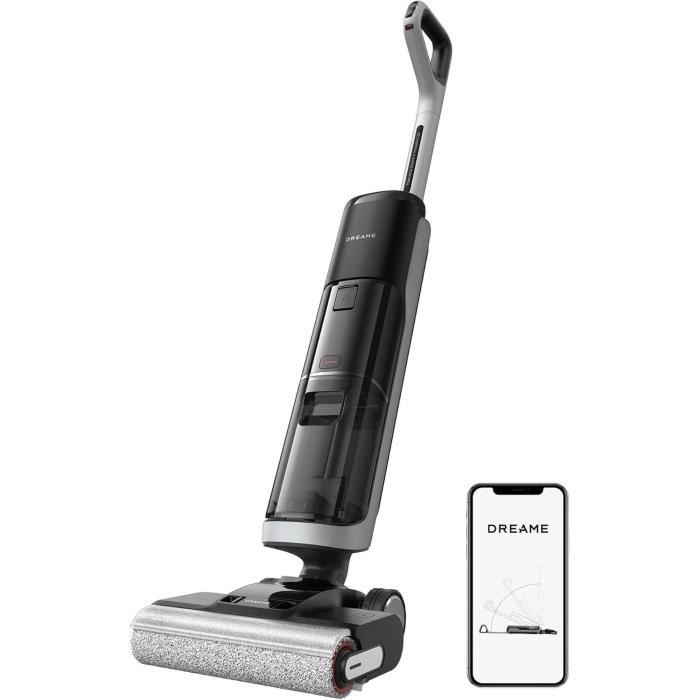 DREAME H14 Pro Wet and Dry Vacuum Cleaner - 180° Flat Design - Brush Cleaning at 60°C - Drying in 5min - 18 kPa