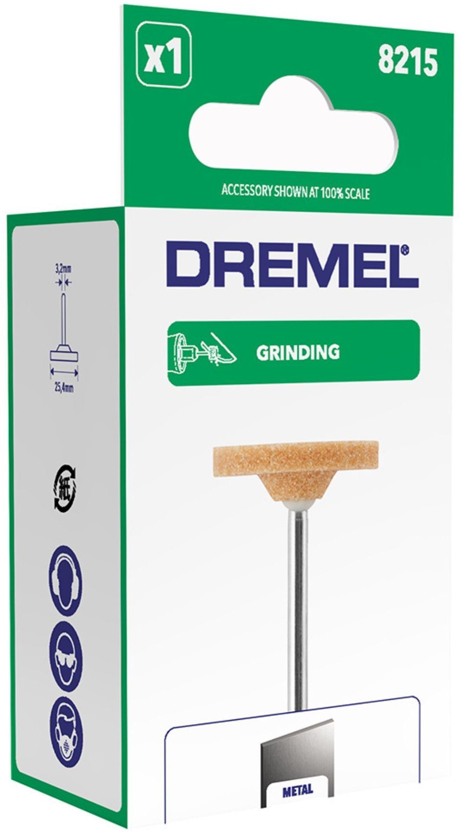 MEULE TO RECTIVE DREMEL 8215 (aluminum oxide, 25.4mm diameter, cylindrical shape)